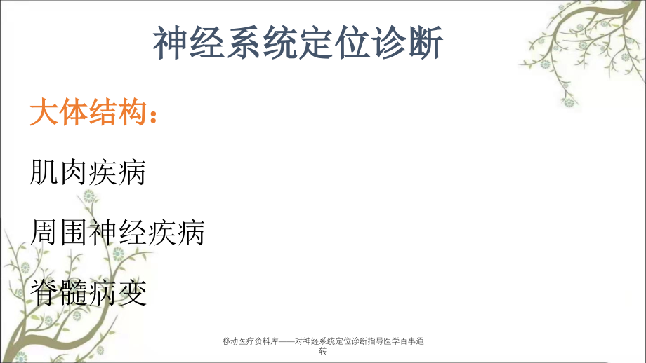 移动医疗资料库对神经系统定位诊断指导医学百事通转课件_第4页