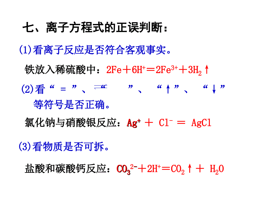 离子方程式正误判断ppt课件_第1页