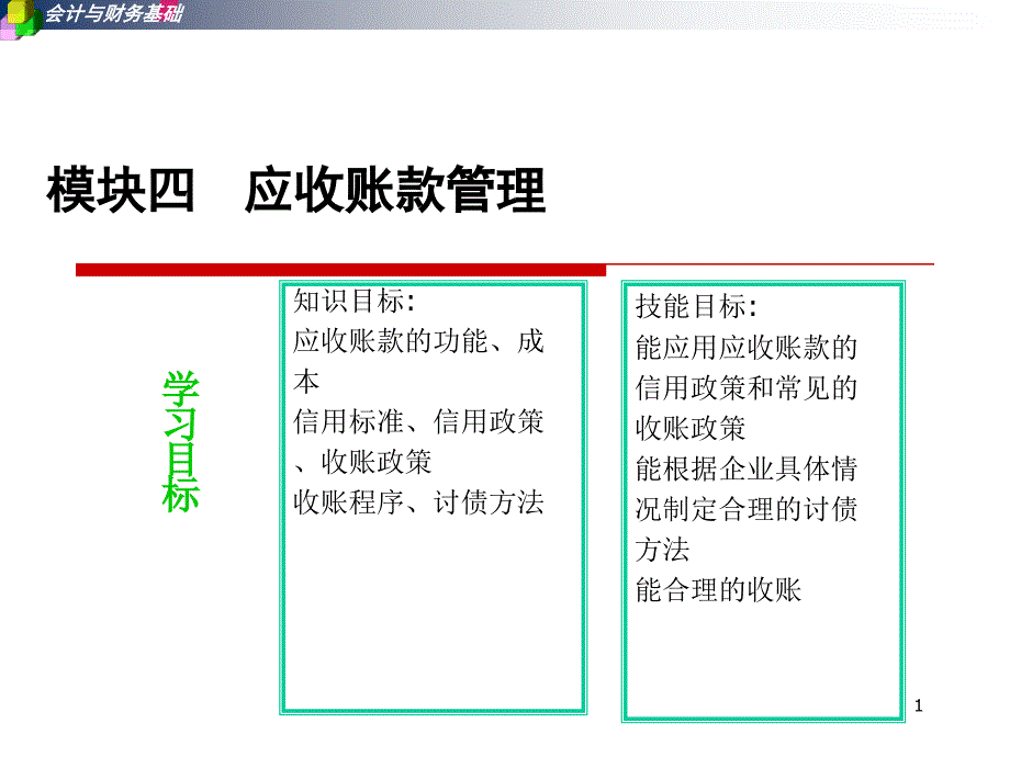 模块四应收账款管理_第1页