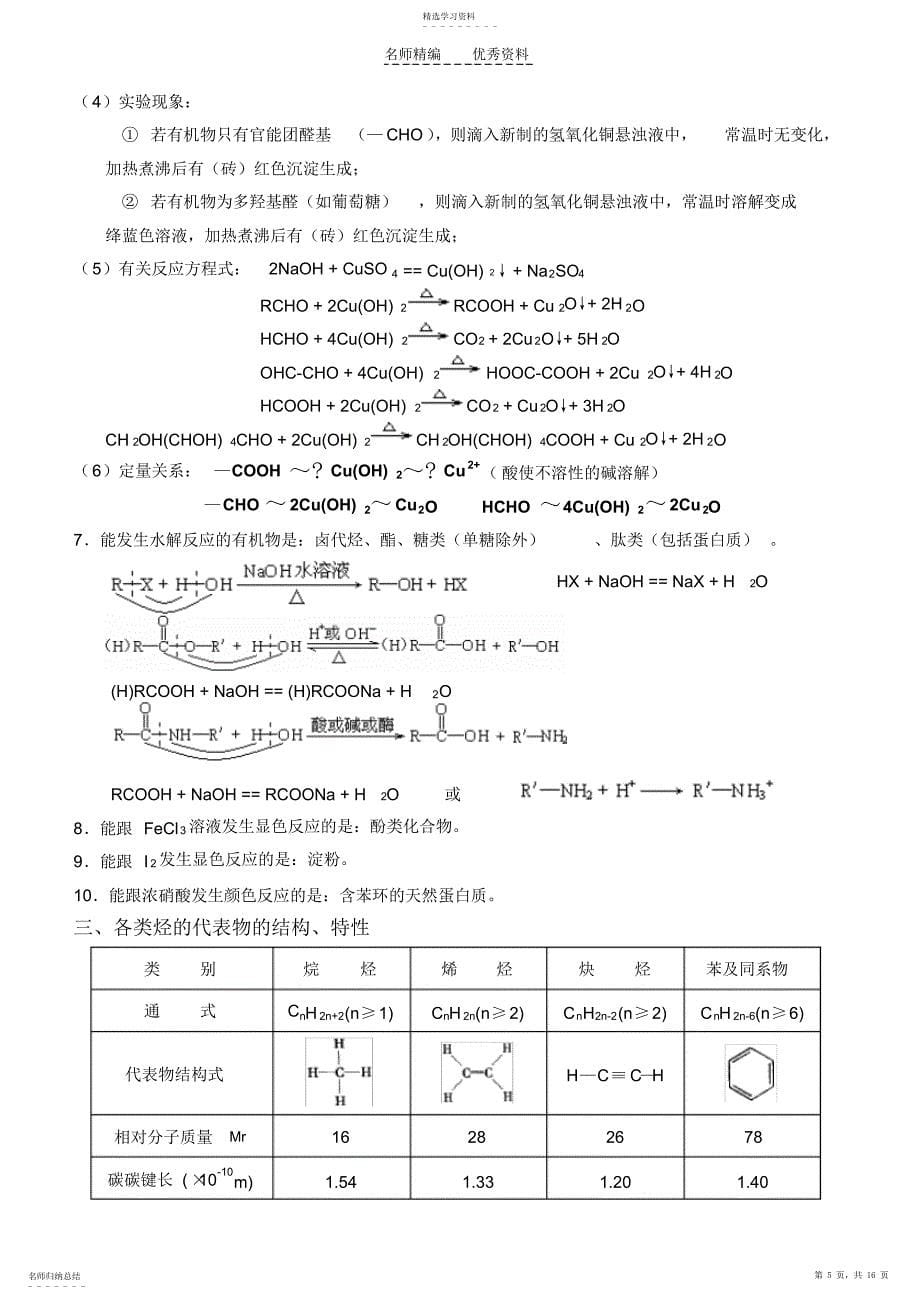 2022年有机化学基础》知识点整理_第5页