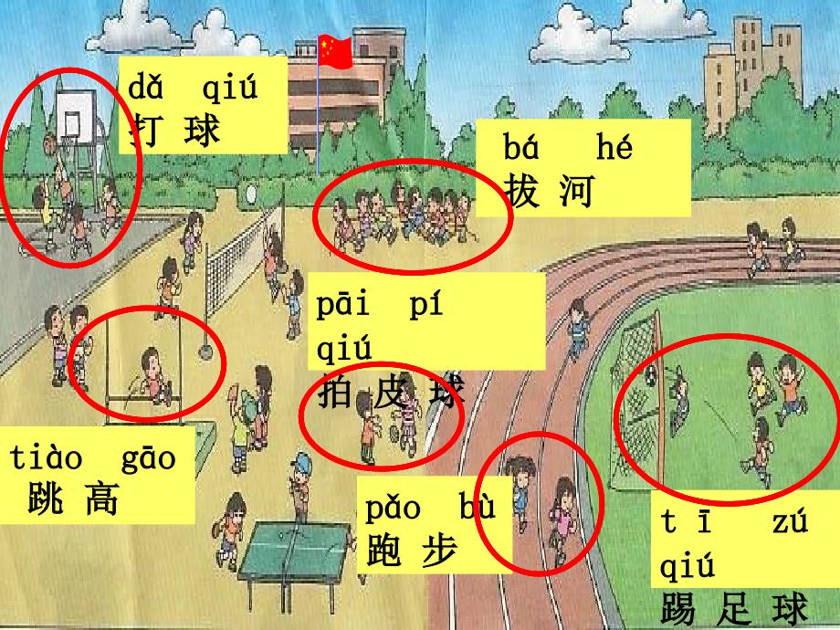 新人教版部编本一年级下册操场上教学ppt课件_第3页