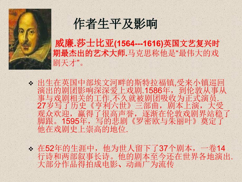 莎士比亚姓名夏永波学号2003401021038_第3页