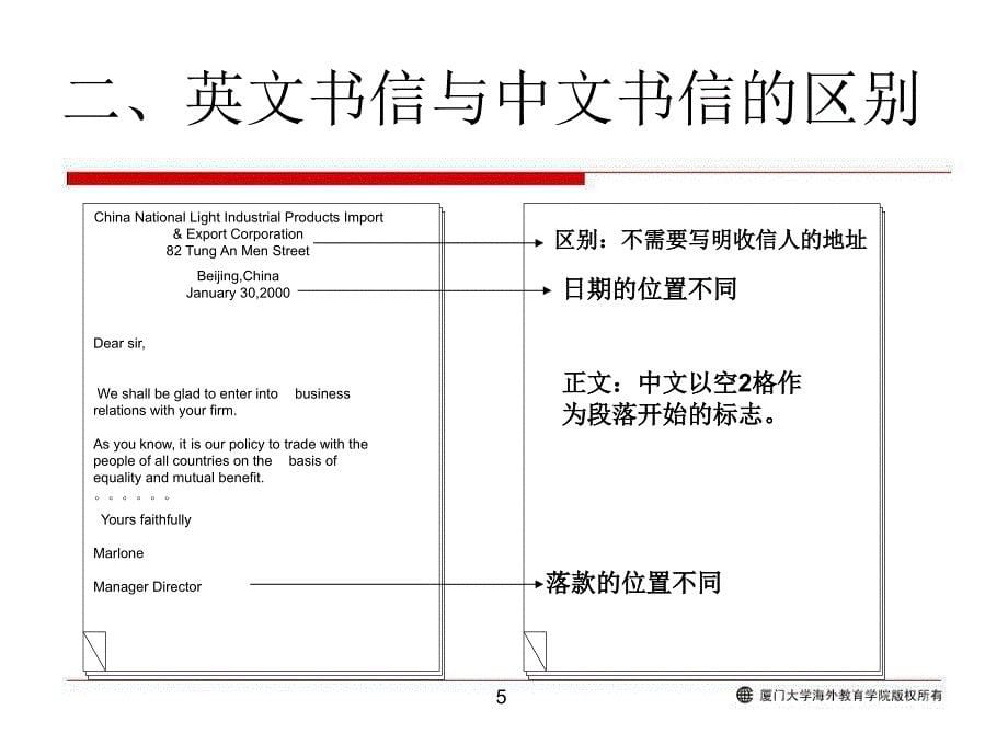 商务信函的格式和特点_第5页