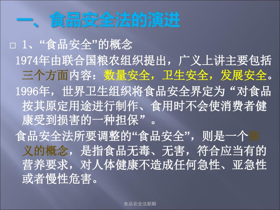 食品安全法新解课件_第3页