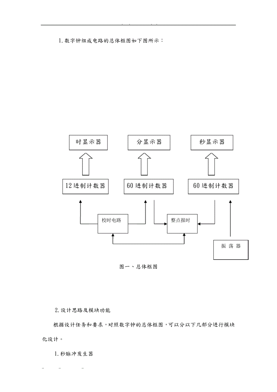 电子技术课程设计_数字钟36895_第4页