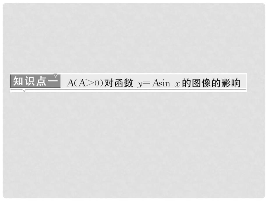 高中数学 第1部分 第一章 &#167;8 第一课时 函数y＝Asin(ωx＋φ)的图像课件 北师大版必修4_第5页