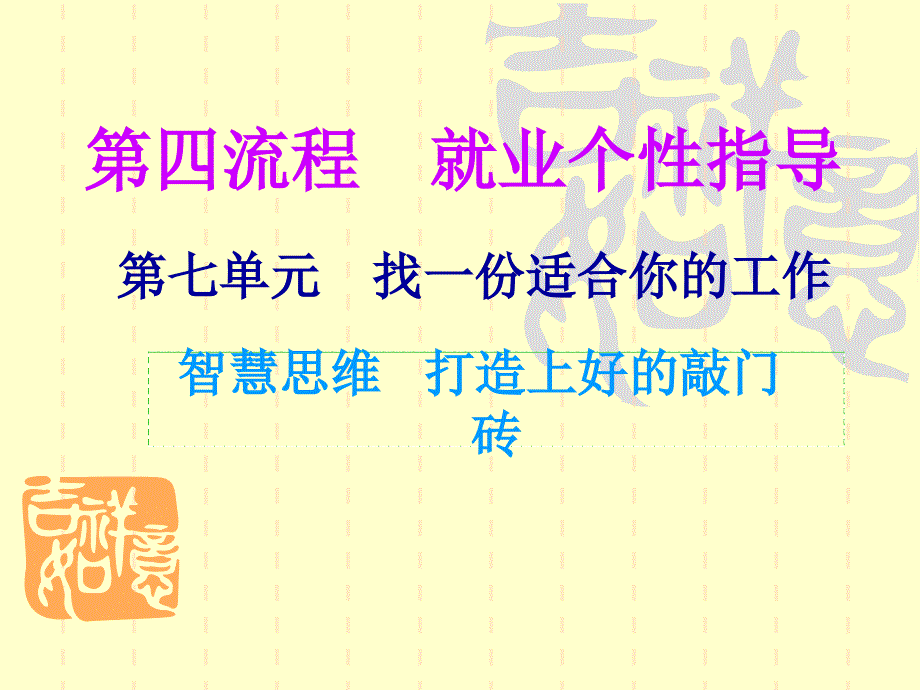 第七单元找一份适合你的工作2课件_第1页