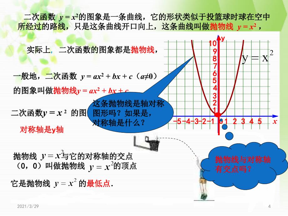 22.1.2二次函数的图像和性质课堂PPT_第4页