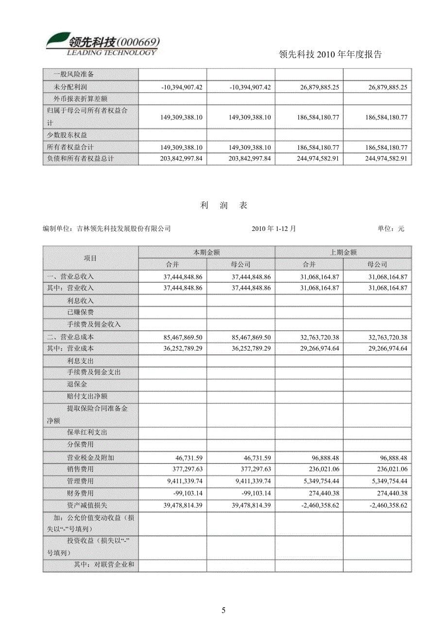 领先科技：审计报告_第5页