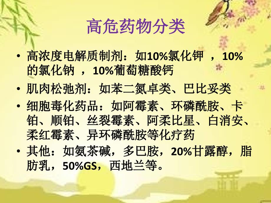 高危药物管理及使用注意事项.ppt_第3页