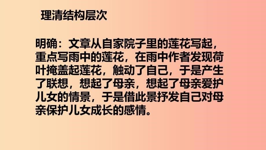 河北省南宫市七年级语文上册 7 荷叶 母亲课件 新人教版.ppt_第5页