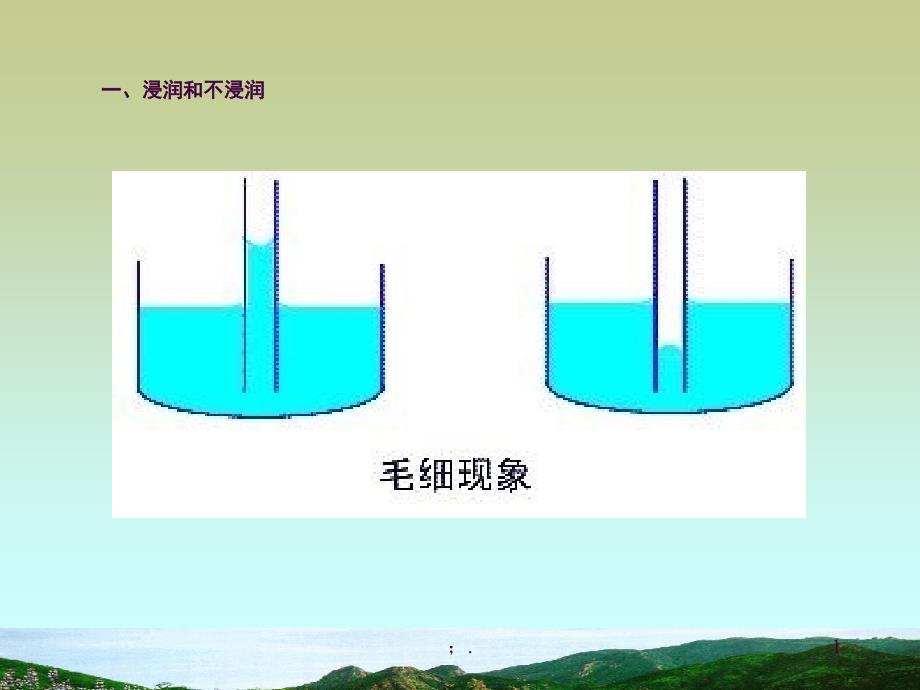 毛细现象ppt课件_第1页