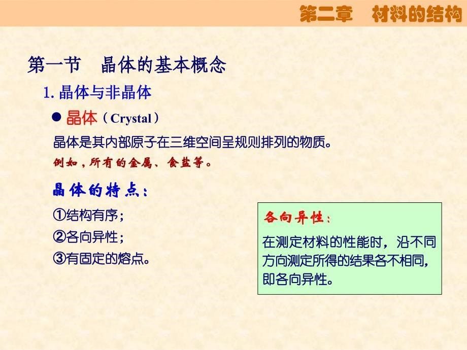 大学工程材料课件第二章材料的结构_第5页