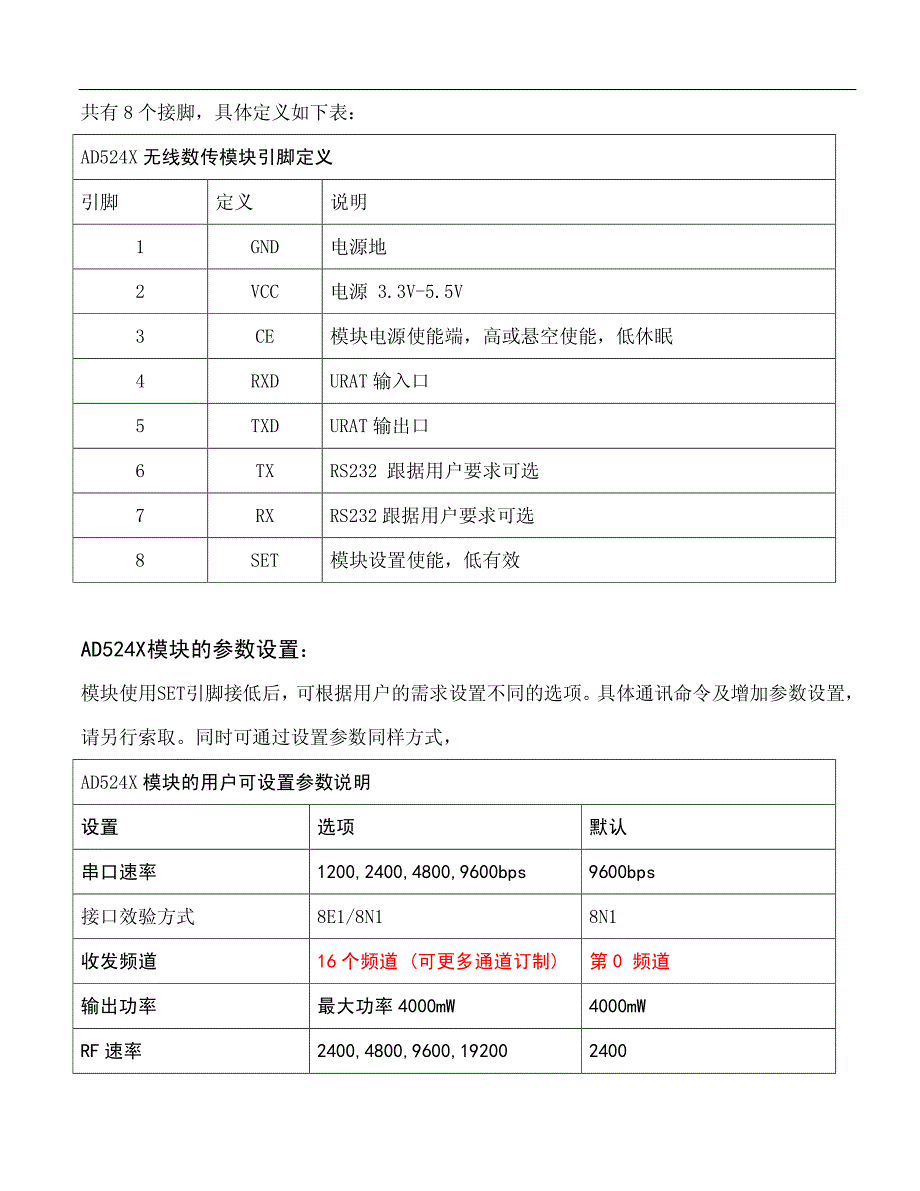 TTL,RS232,UART,485,远距离串口数传模块规格书介绍_第3页