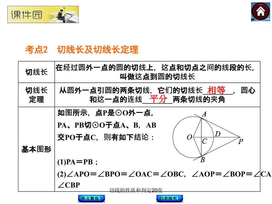 切线的性质和判定20张课件_第4页