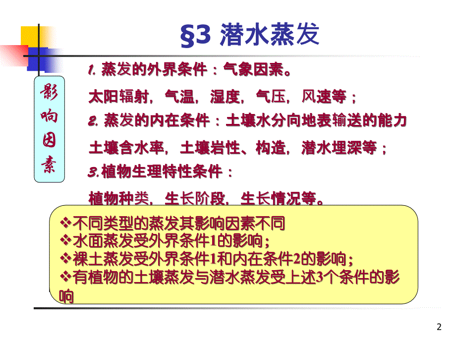 1.2章节潜水蒸发页ppt课件_第2页