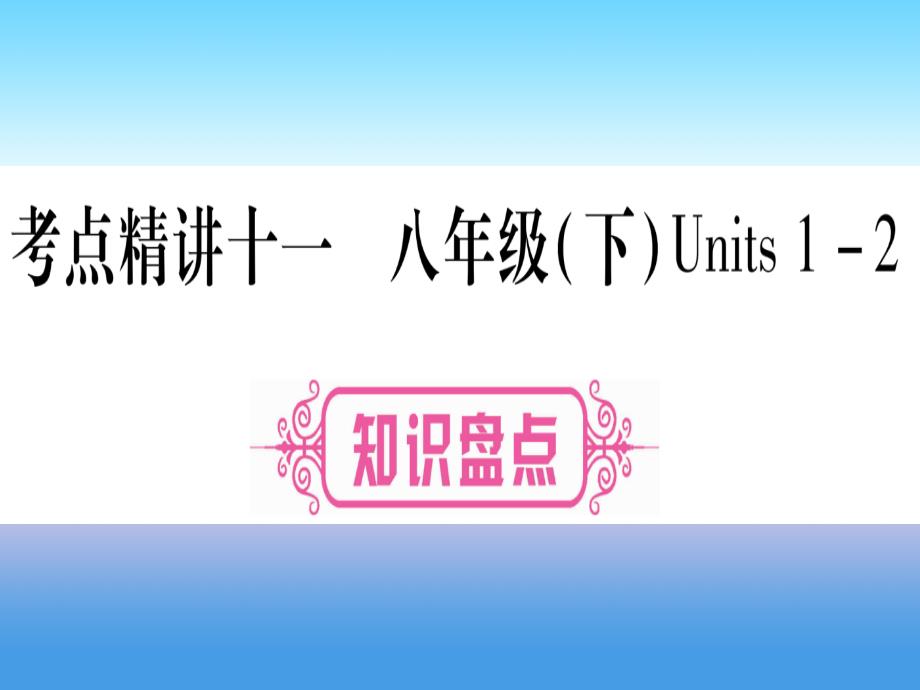 中考英语复习第一篇教材系统复习考点精讲十一八下Units1_2实用课件42_第1页