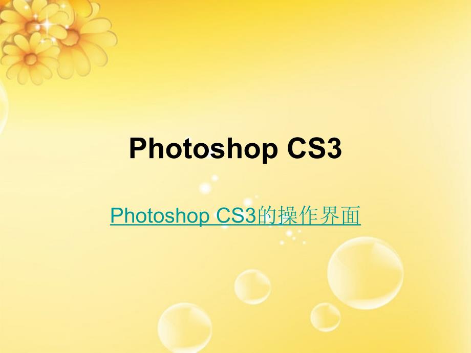 临沂平面设计培训PhotoshopCS3操作界面.ppt_第1页