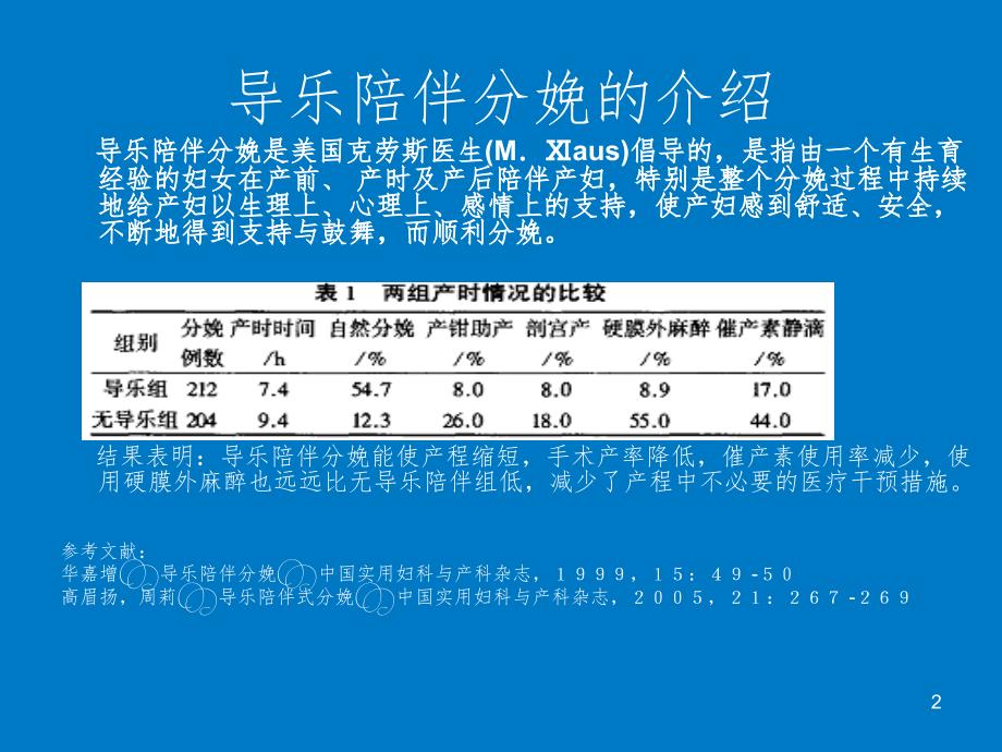 正常分娩过程中陪产问题的循证护理PPT精选文档_第2页