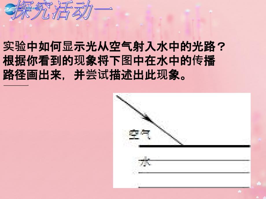 江苏省无锡市前洲中学八年级物理上册41光的折射课件（新版）苏科版_第3页