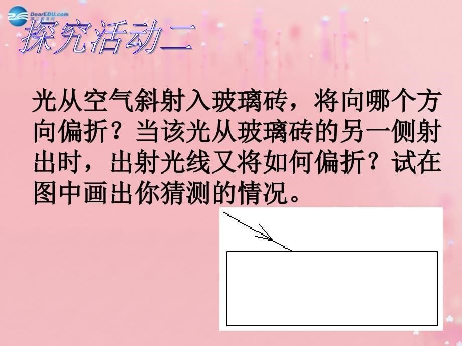 江苏省无锡市前洲中学八年级物理上册41光的折射课件（新版）苏科版_第5页