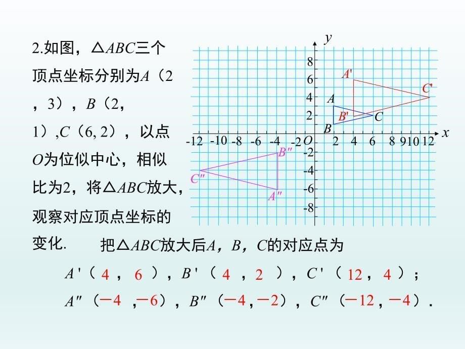 在平面直角坐标系中画位似图形3_第5页