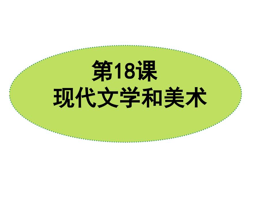 九年级历史下册 第18课 现代文学和美术课件 新人教版_第2页