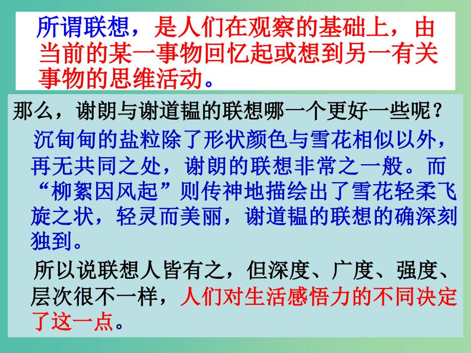 高中语文 第一章 第二节 联想与想象课件 新人教版选修《文章写作与修改》.ppt_第4页