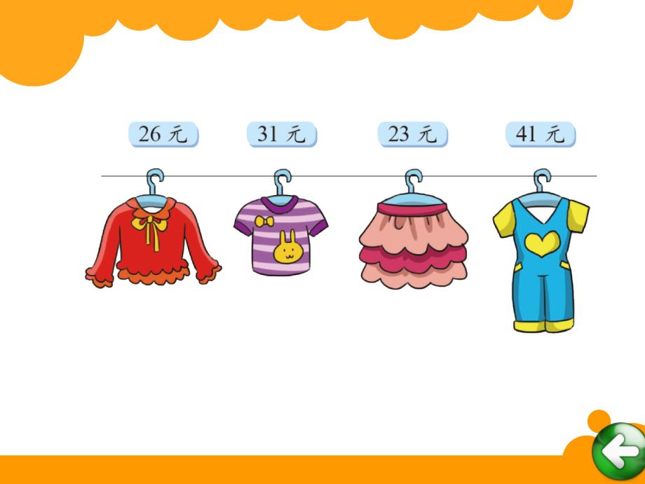 二年级数学上册买衣服课堂PPT_第2页