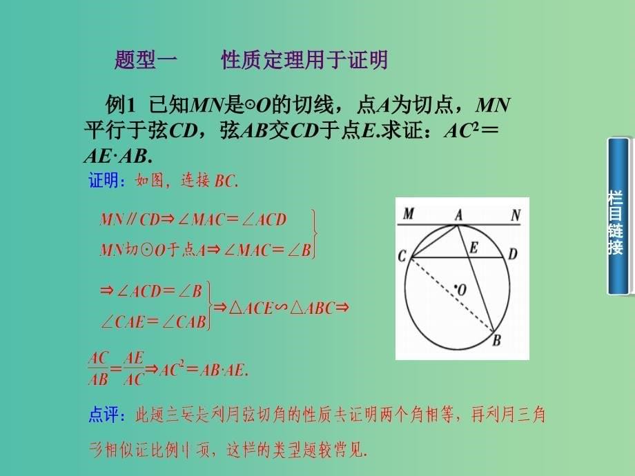 高中数学 2.4弦切角的性质课件 新人教A版选修4-1.ppt_第5页