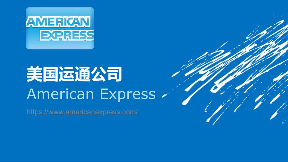AmericanExpress美国运通简介_第1页