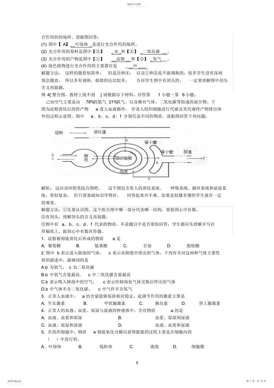 2022年提高生物中考复习效率的探究_第5页