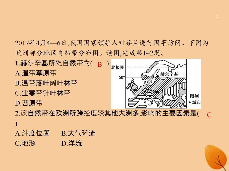 （全国通用）高考地理二轮复习 专题五 自然地理环境的整体性和差异性 第12讲 自然地理环境的差异性课件_第2页