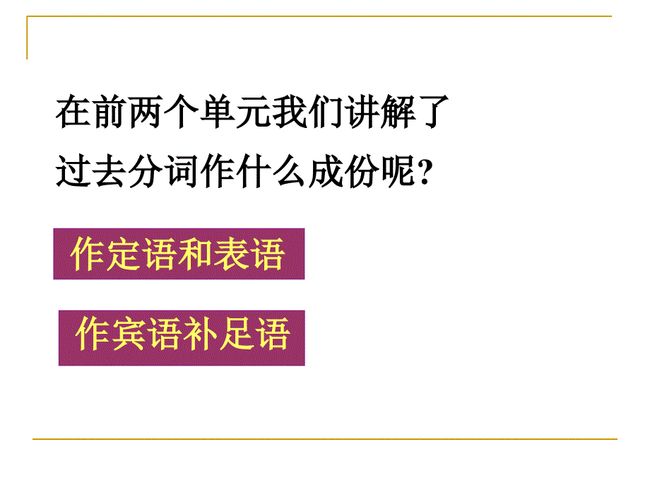 高二英语必修五第三单元语法过去分词作状语ppt课件_第2页