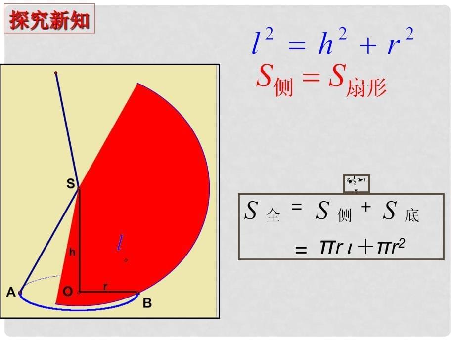 河北省滦南县青坨营中学九年级数学上册 圆锥的侧面积和全面积 冀教版_第5页