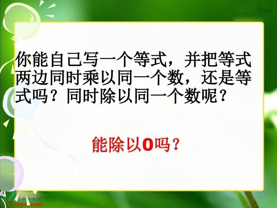 苏教版五年级数学下册课件等式的性质与解方程1(1)_第5页