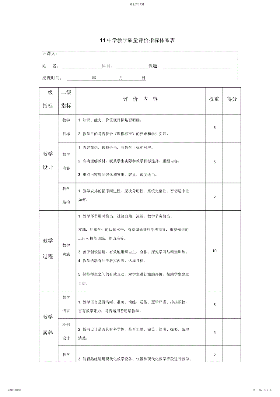 2022年课堂教学评价_第1页