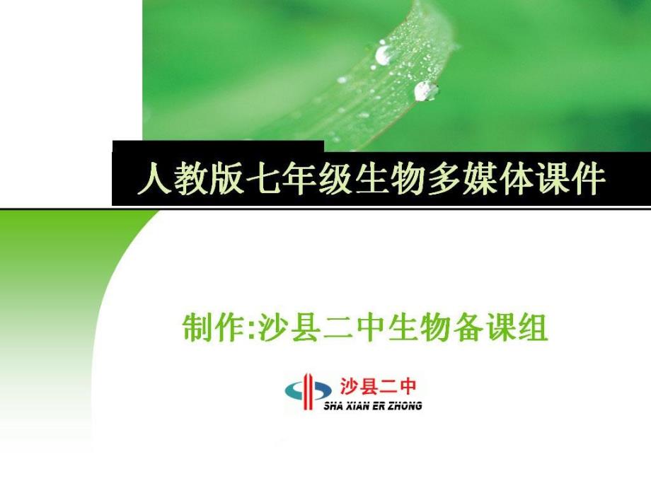 绿色植物与生物圈中的碳氧平衡_第1页