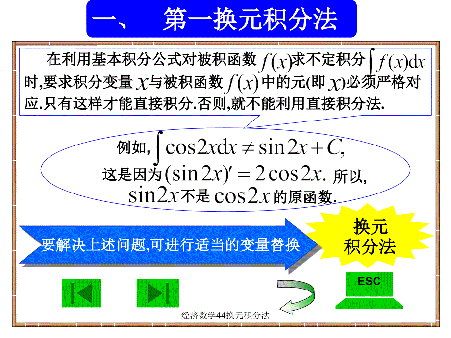 经济数学44换元积分法课件_第2页