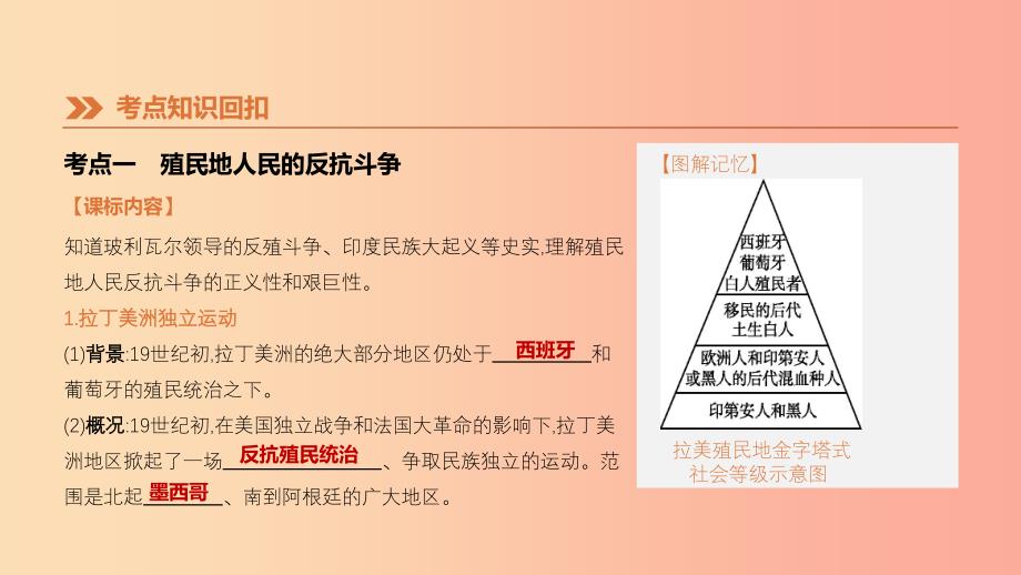 2019年中考历史复习 第五部分 世界近现代史 第22课时 殖民地人民的反抗与资本主义制度的扩展 新人教版.ppt_第4页