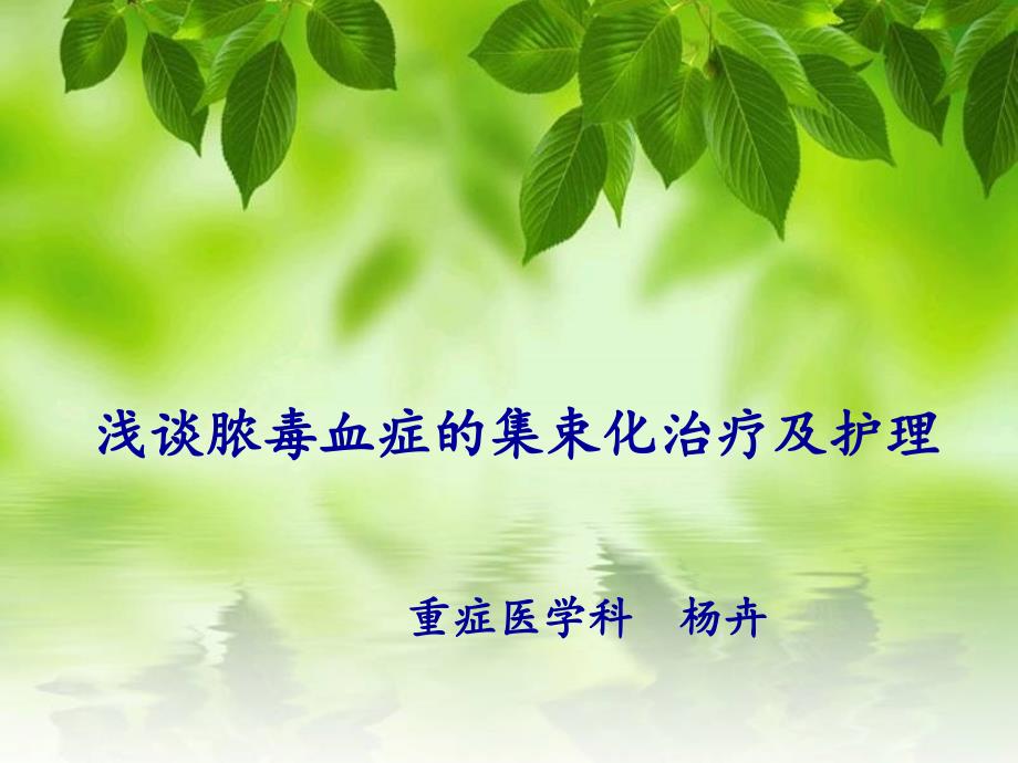 浅谈脓毒血症护理.ppt_第1页