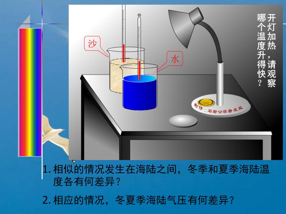 必修一21第四课时海陆分布对大气环流的影响1ppt课件_第2页