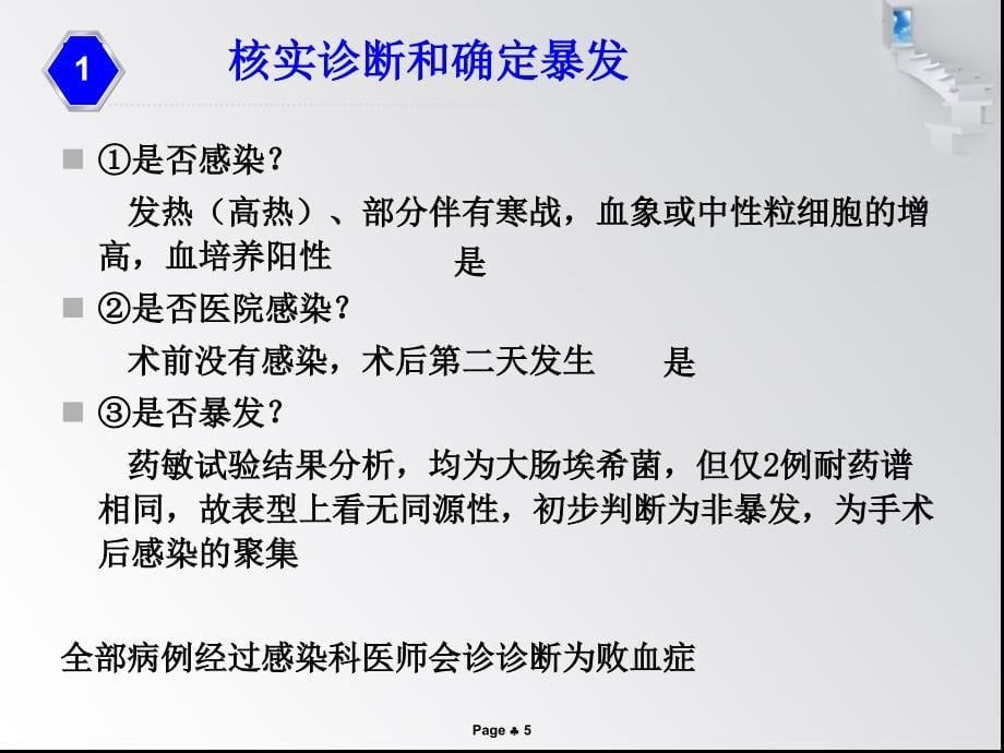 妇科手术后败血症聚集现象的调查报告_第5页