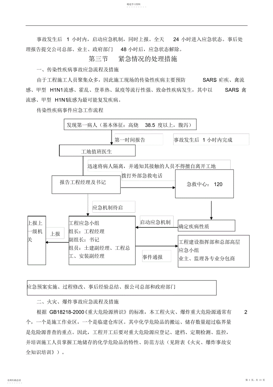2022年紧急情况的处理措施、预案以及抵抗风险的措施_第3页