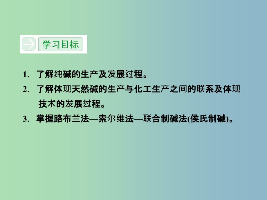 高中化学 1.3纯碱的生产课件 新人教版选修2 .ppt_第2页