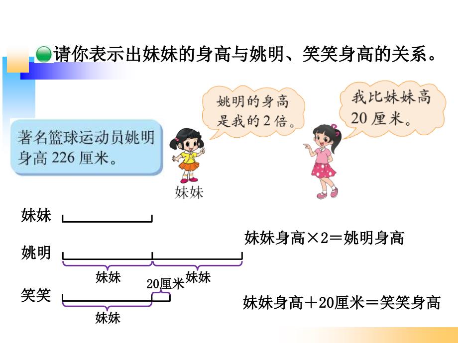 北师大版四年级数学下册《等量关系》_第3页