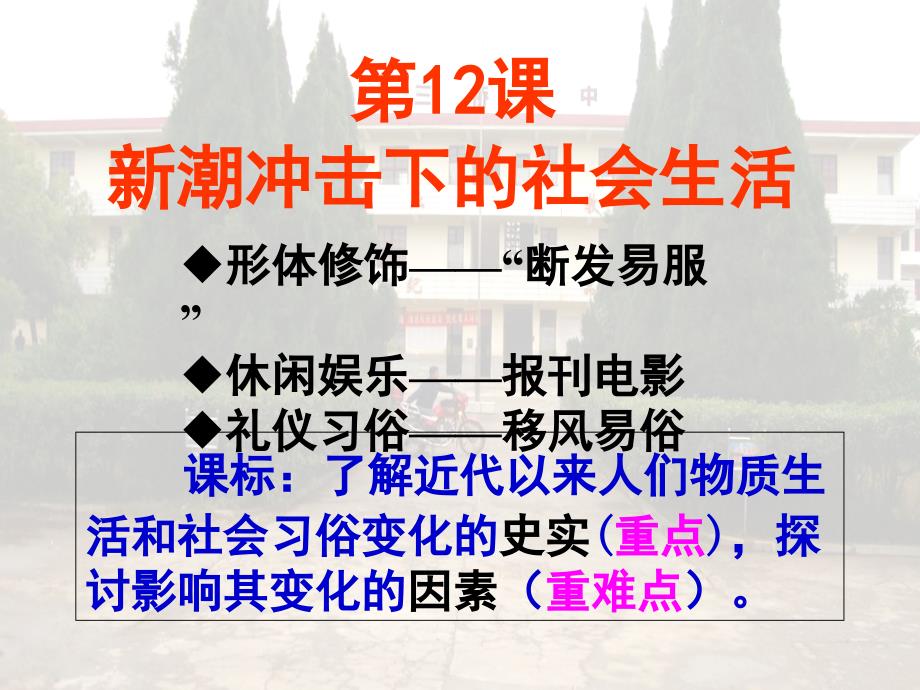 高中历史：新潮冲击下的社会生活教学课件岳麓.ppt_第3页