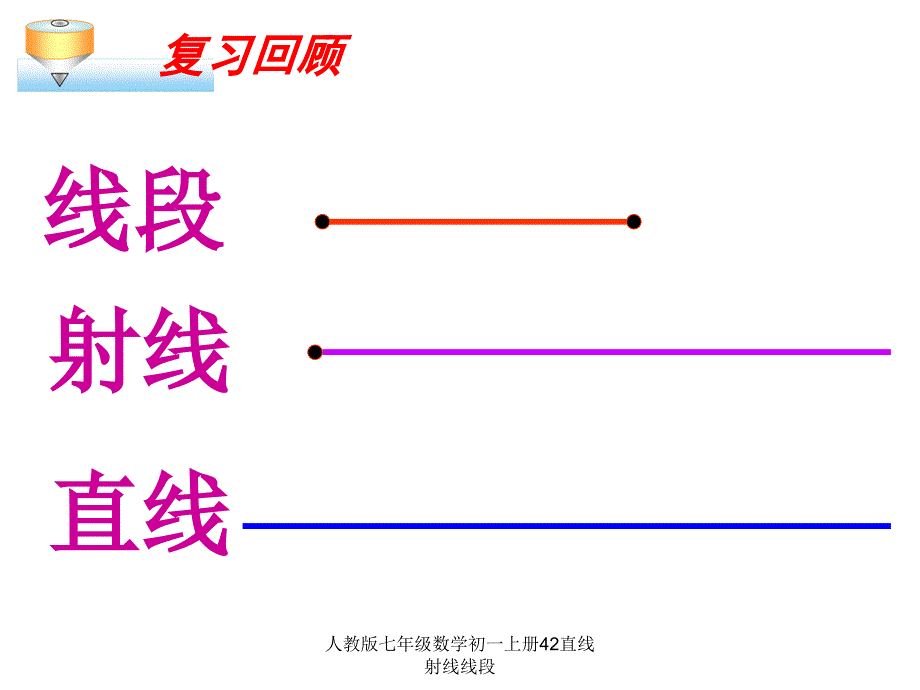 人教版七年级数学初一上册42直线射线线段课件_第3页