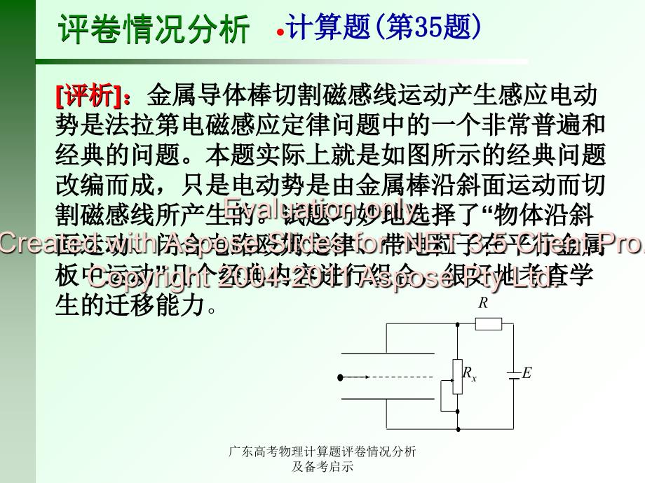 广东高考物理计算题评卷情况分析及备考启示课件_第4页