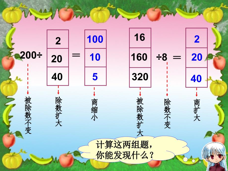 人教版四年级上册数学商的变化规律课件_第4页